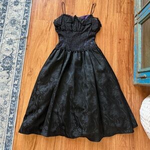 Vintage Scott McClintock Black Lace Dress